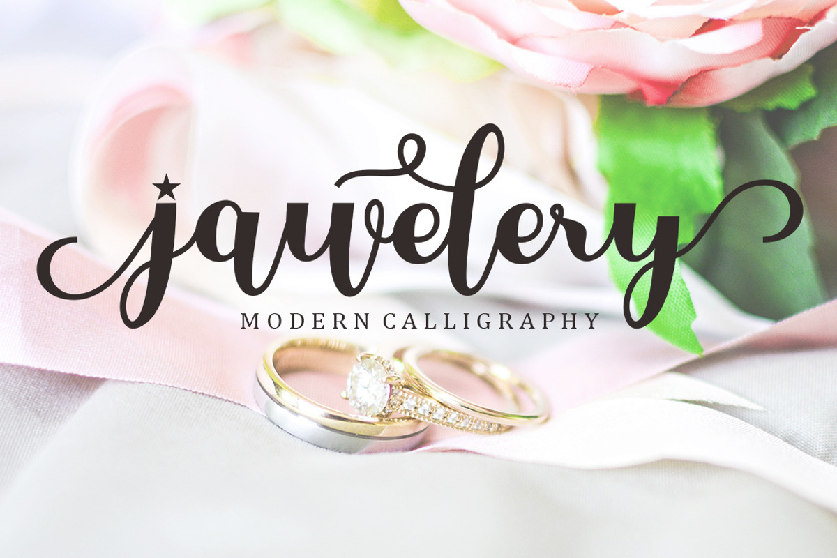 Jawelery Script, a Script Font by Bosstype Studio (Photo 1 of 8)