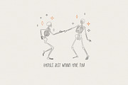 Halloween Party. Dancing Skeletons, an Object Graphic by AnMark (Thumbnail 5 of 5)