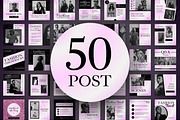 100 Fashion Templates Canva, a Templates & Theme by TemplateCastleStore (Thumbnail 4 of 10)