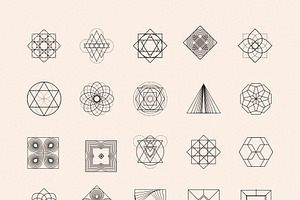 Forms, Shapes Vector Logo Elements