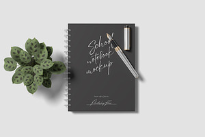 School Notebook Mockup