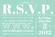Wedding RSVP (Web or Mail), an Invitation Template by tbarkley (Thumbnail 1 of 2)