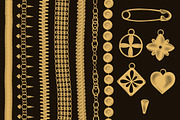 Chains & pendants Procreate brushes, a Brush Add-On by Veronika Gotovceva (Thumbnail 3 of 4)