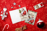 Vintage Santa Claus and objects, a Card Template by inshader (Thumbnail 2 of 6)