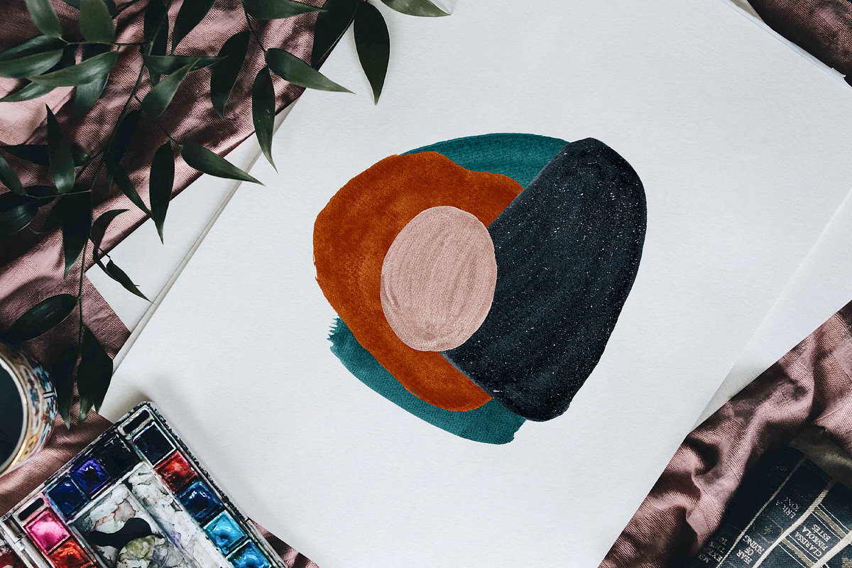 Abstract Gouache Shapes, Backgrounds, a Texture Graphic by CatJello Graphics (Photo 6 of 25)