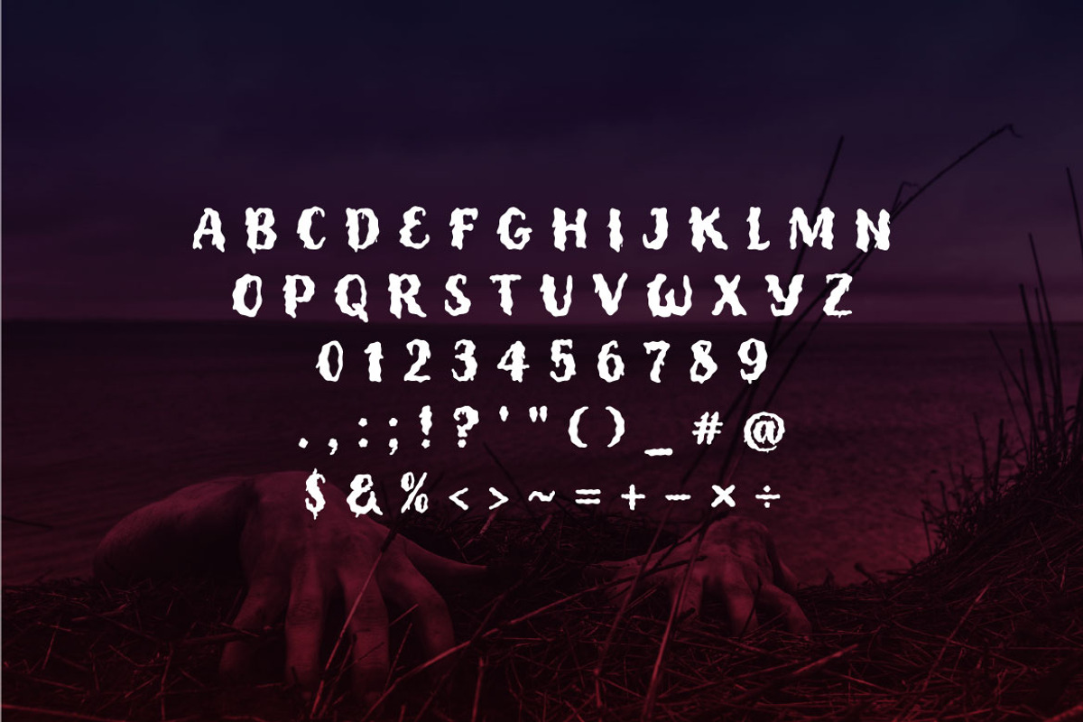 Zombicong - Halloween Display Font, a Font by Mightyfire (Photo 4 of 4)