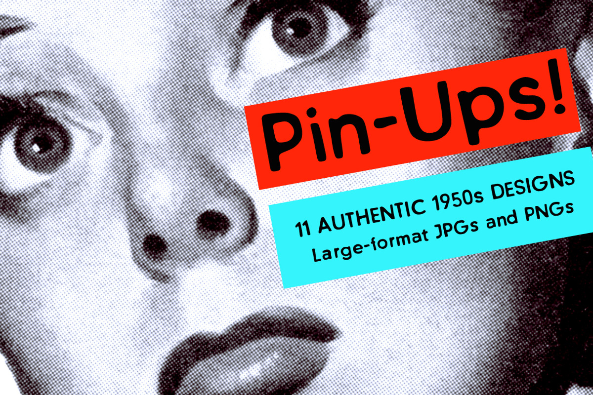 Authentic 1950s Pin-Ups High Res B&W, an Illustration by Piddix Archives (Photo 1 of 5)
