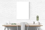 poster frame mockup A2 / 50x70cm, a Print Template by PinkJellyfish (Thumbnail 5 of 9)