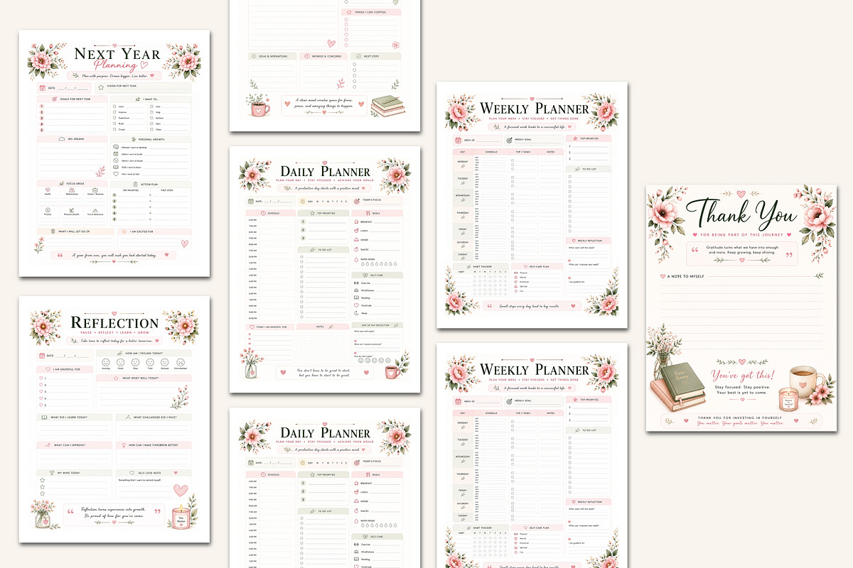 2027 agenda planner, a Stationery Template by Designmela01 (Photo 4 of 5)