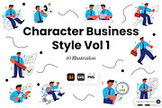 Character Business Style Vol 1, an Object Graphic by SLAB! Design (Thumbnail 1 of 3)