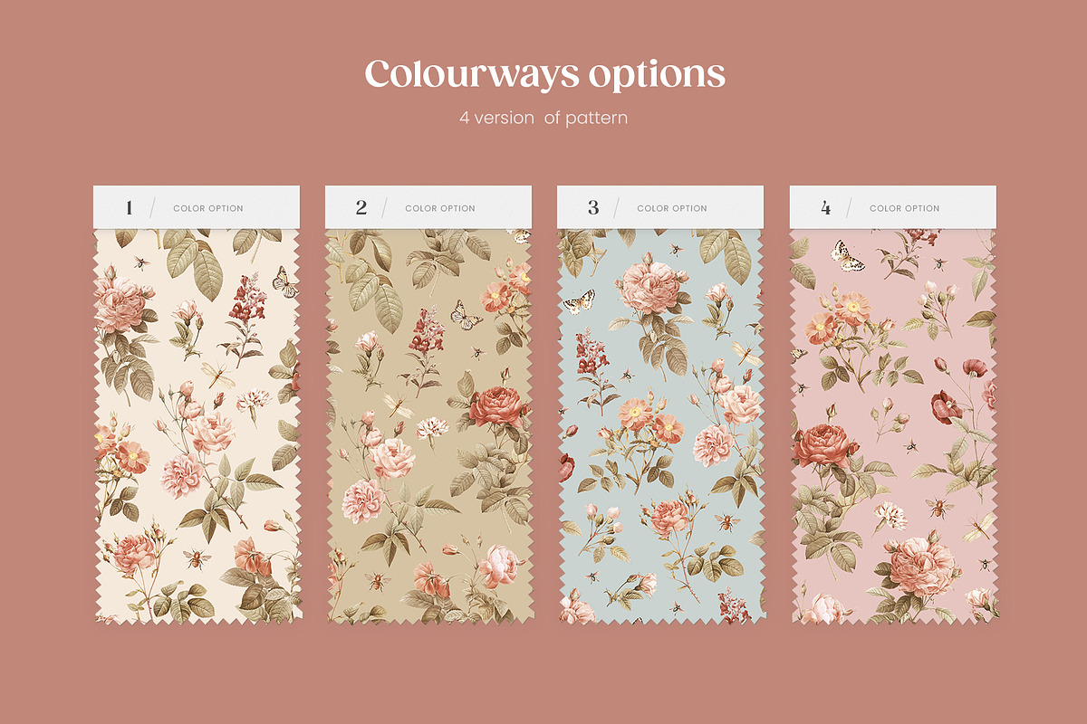 Vintage Boho Rosarium Pattern, a Pattern Graphic by Yello_illustration (Photo 4 of 15)