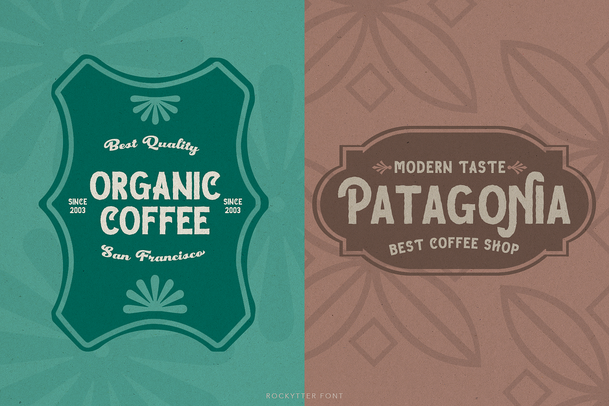 Rockytter Display Font, a Sans Serif Font by madeDeduk (Photo 6 of 8)