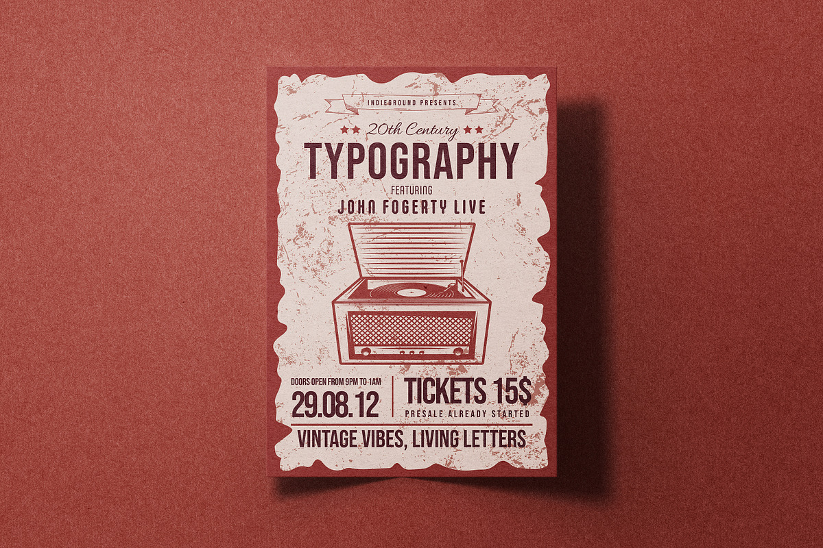 Typography Flyer Template preview 4