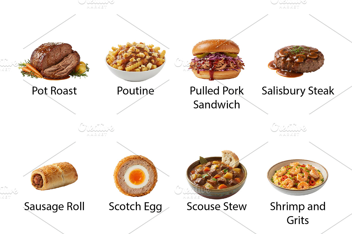 British, Irish & Western Food - PNG, a Food Illustration by Nurlan's shop (Photo 7 of 8)