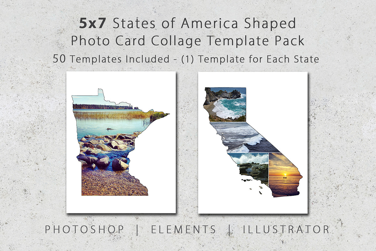 5x7 United States Card Template Pack, a Card Template by Loveurstyle Designs (Photo 1 of 5)