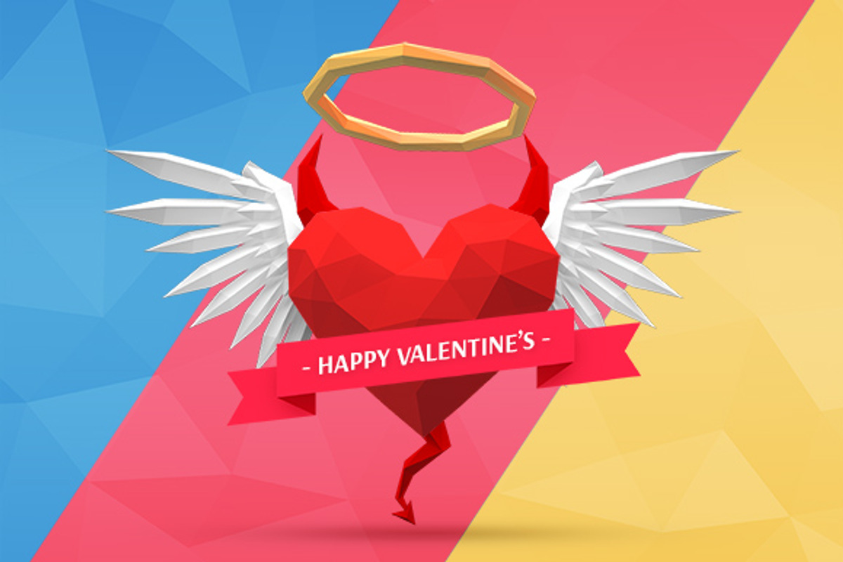 Low Poly Saint Devil Heart, an Illustration by Toocha design (Photo 4 of 5)