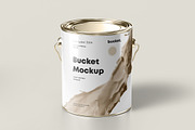 Paint Bucket Mock-up, a Cups & Container Mockup by Yogurt86 (Thumbnail 5 of 13)