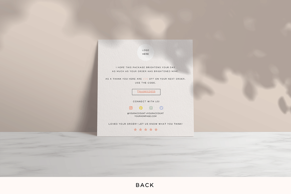 Retro Thank you card Canva template, a Flyer Template by Hellohastore (Photo 9 of 11)