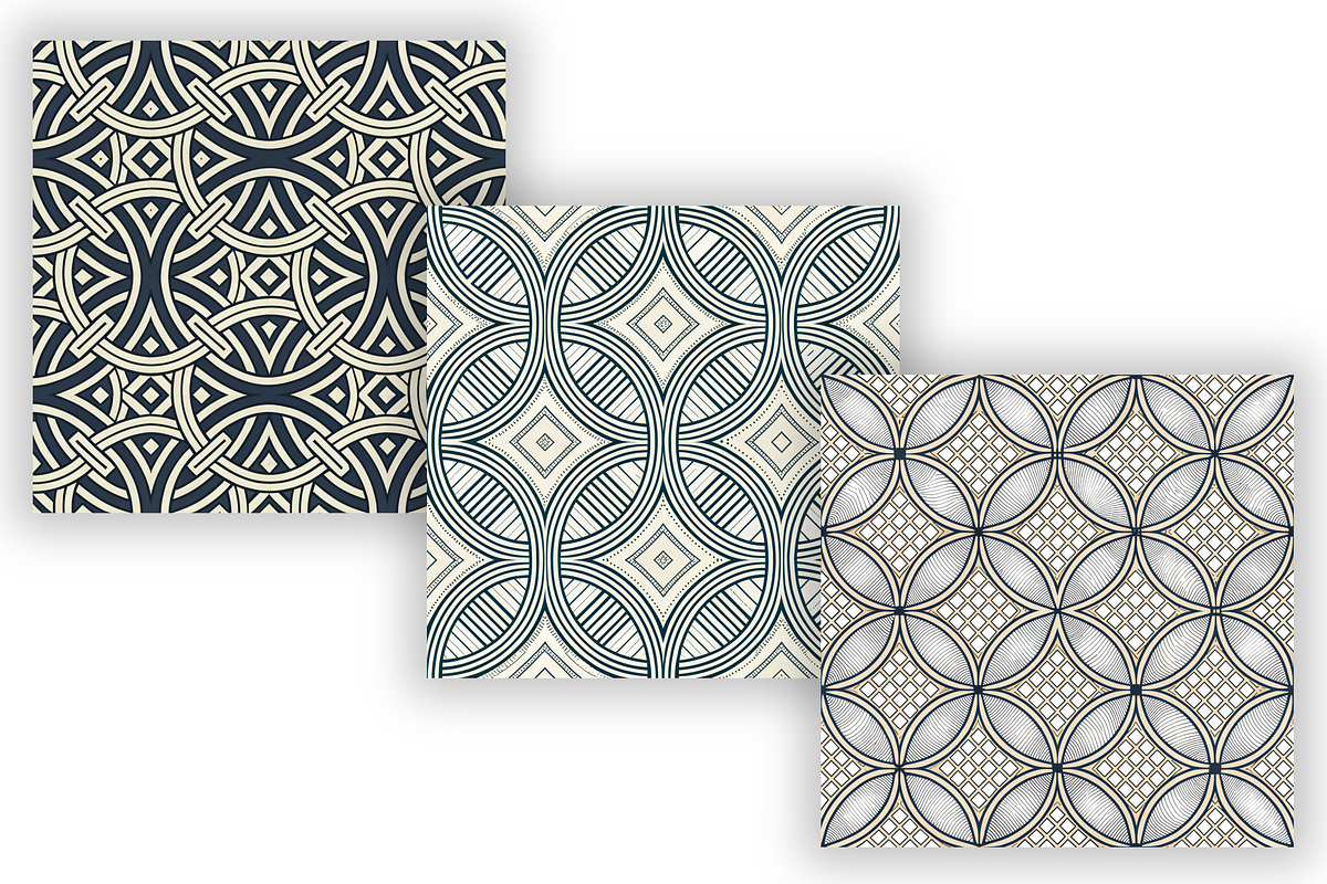 Geometric Patterns Bundle, Seamless, a Pattern Graphic by FloridPrintables (Photo 3 of 7)