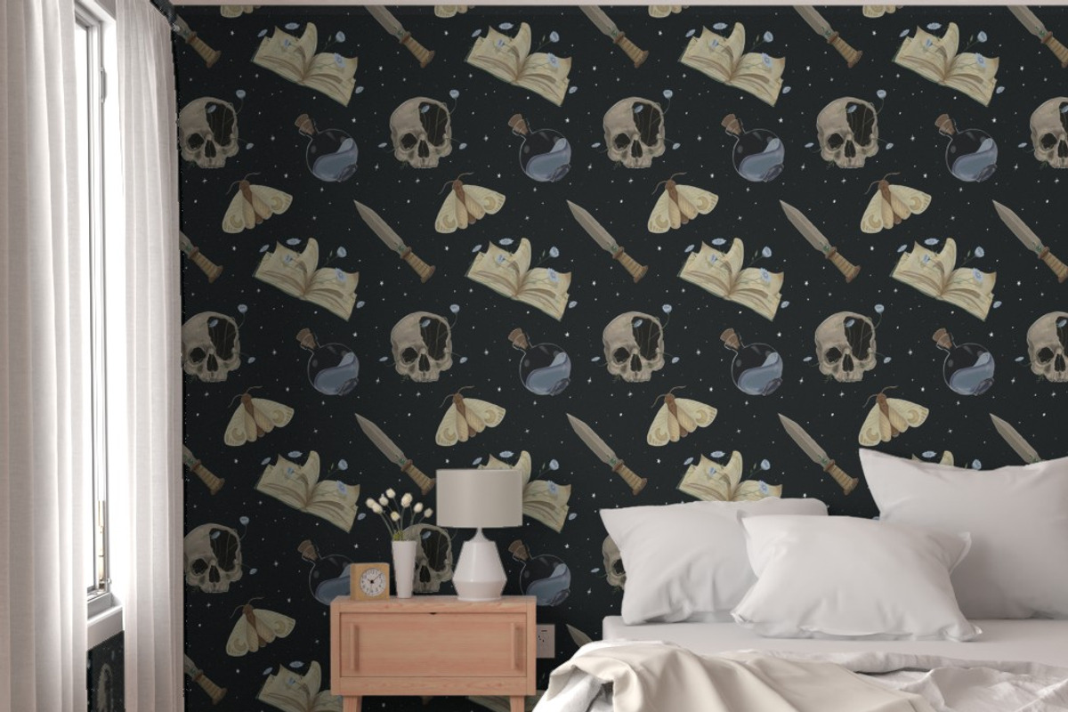 Whimsigoth Seamless Repeat Pattern, a Pattern Graphic by Forest Lily (Photo 5 of 9)