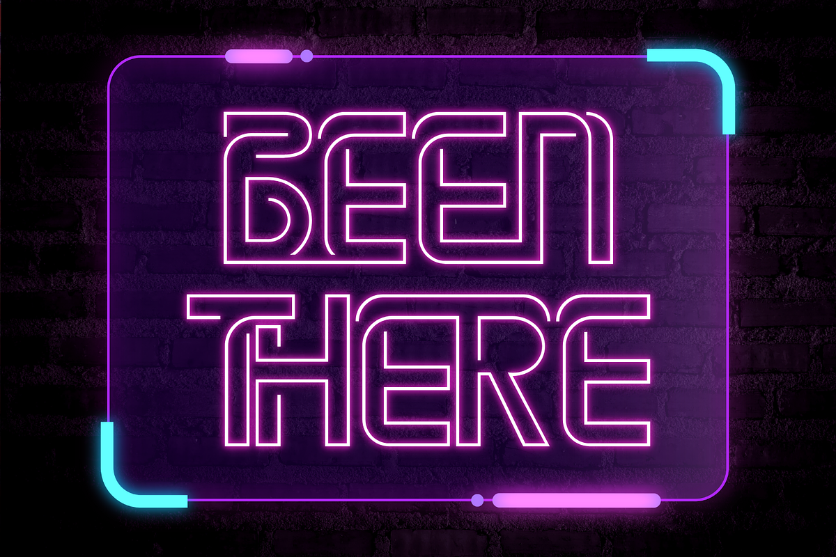Timeless Neon Font, a Sans Serif Font by 177Studio (Photo 2 of 8)