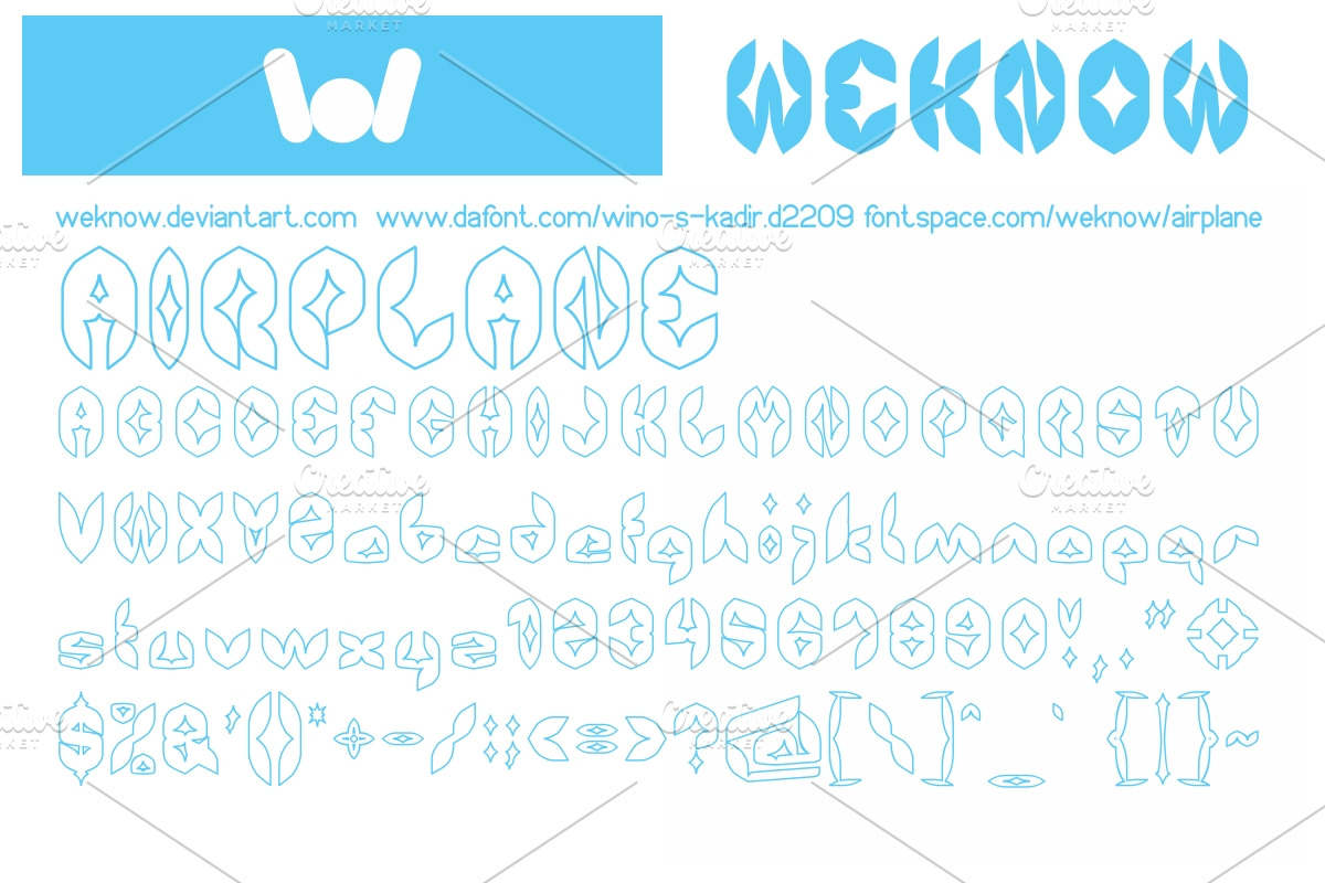airplane font preview 5