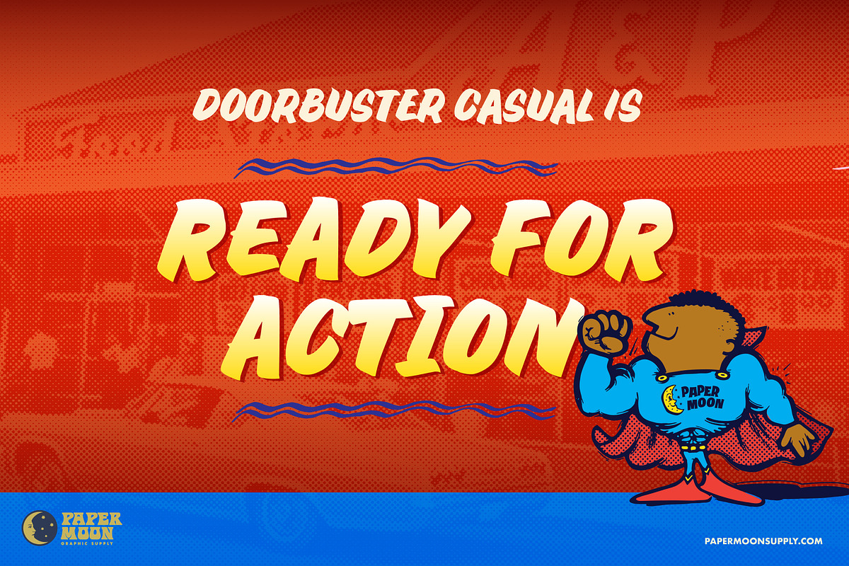 Doorbuster Casual Sign Painter Font, a Script Font by Paper Moon Graphic Supply (Photo 8 of 11)