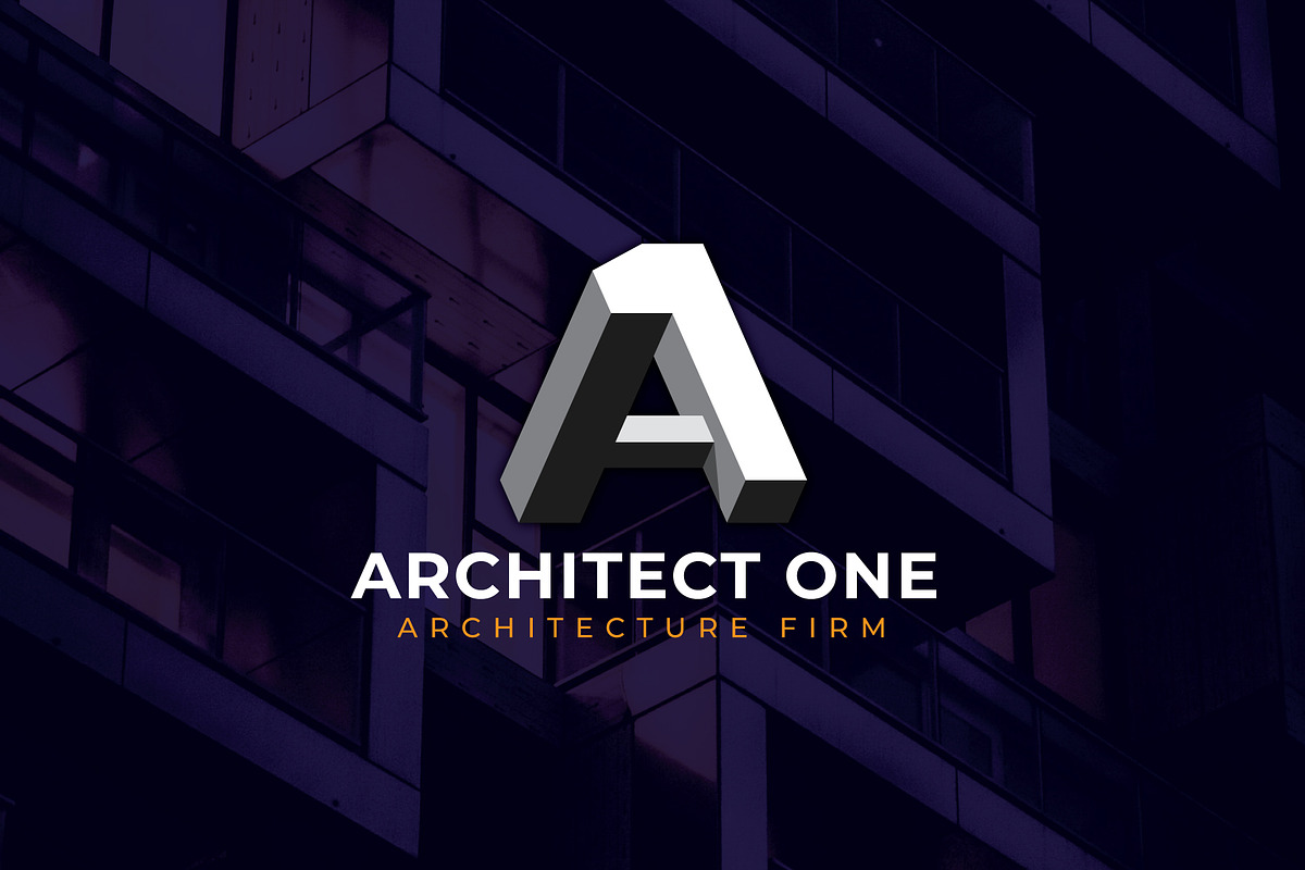 Architect One Logo, a Branding & Logo Template by Maximum Designstudio (Photo 1 of 3)