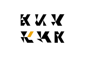 K Logo Geometric Design Vol. 4, a Branding & Logo Template by ganuDESIGN