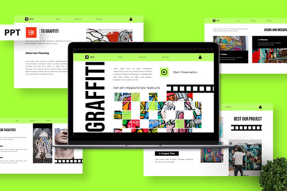 Graffiti - Pop Art Powerpoint preview 7