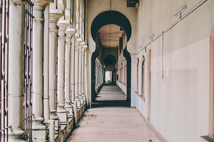 Old, Decaying Hallway