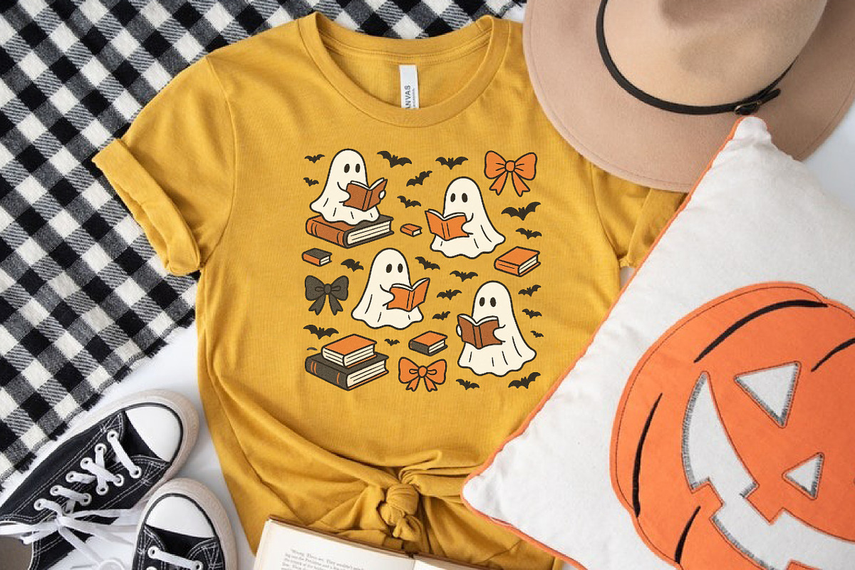 Cute Ghosts and Coquette Halloween, an Illustration by Libby Wishes (Photo 4 of 6)