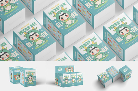 Blind Box Packaging Mockup, a Packaging Mockup by Alolieli Studio