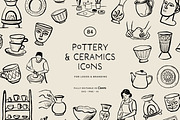 CERAMICS & POTTERY illustrations, a Decorative Illustration by Crocus Paperi (Thumbnail 1 of 5)