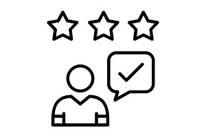 Good Feedback Line Icon, an Icon by Pexelpy