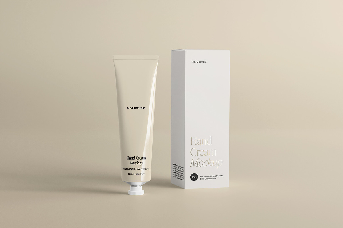 Metallic Cosmetic Tube Mockups, a Packaging Mockup by Wildfield Studio (Photo 5 of 12)