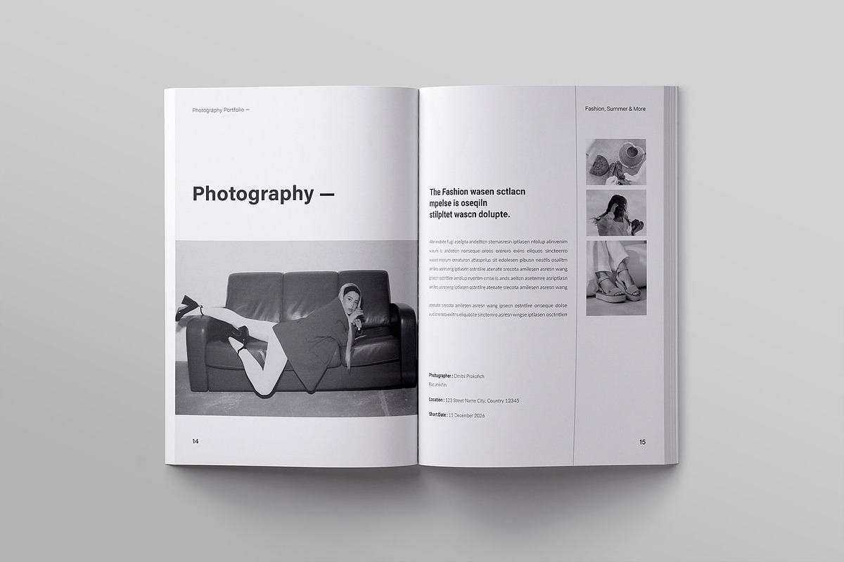Photography Portfolio Template, a Brochure Template by ElvinPrint (Photo 6 of 14)