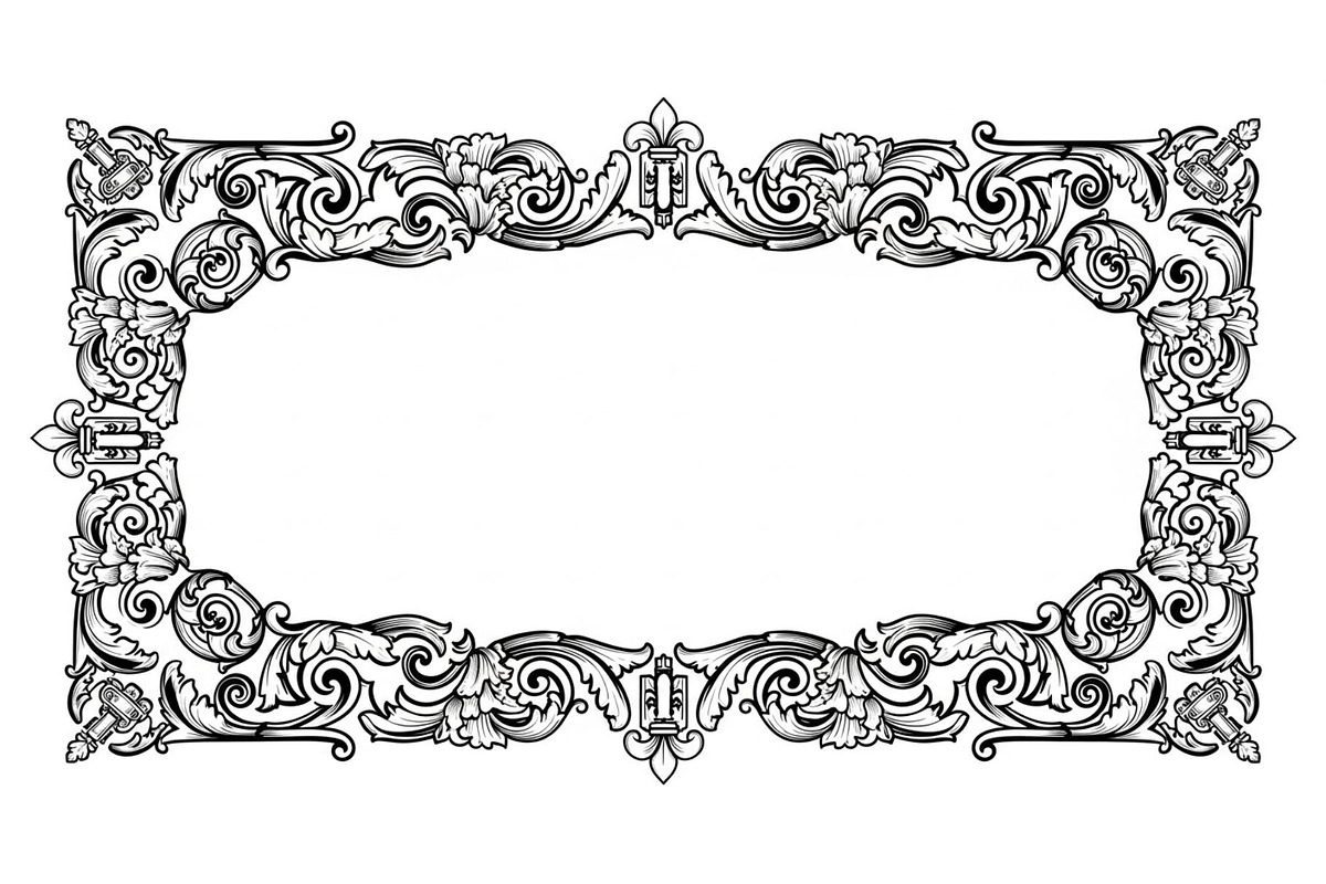 Vintage Rectangle Frame SVG Bundle, an Illustration by Designs_River (Photo 11 of 31)