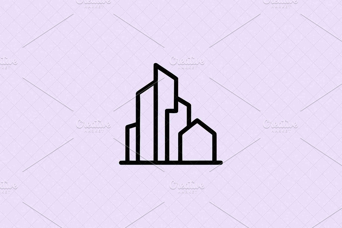 Minimalist Cityscape Icon Modern, an Outline Icon by Vectorium Studio (Photo 1 of 4)