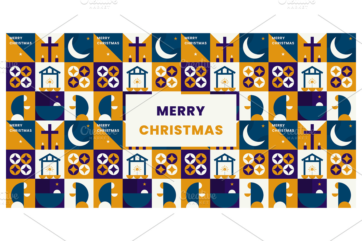 Merry Christmas Holiday, a Decorative Illustration by Creative Backgrounds