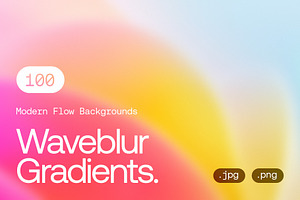 100 Waveblur Gradients Collection, a Texture Graphic by Asylab