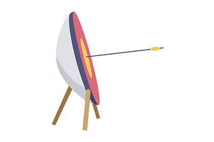 Archery practice or training, an Object Illustration by Things for designers