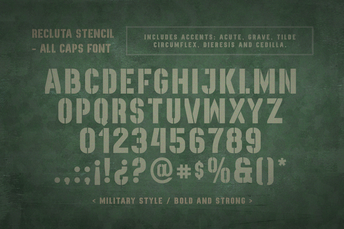 Recluta Stencil preview 2