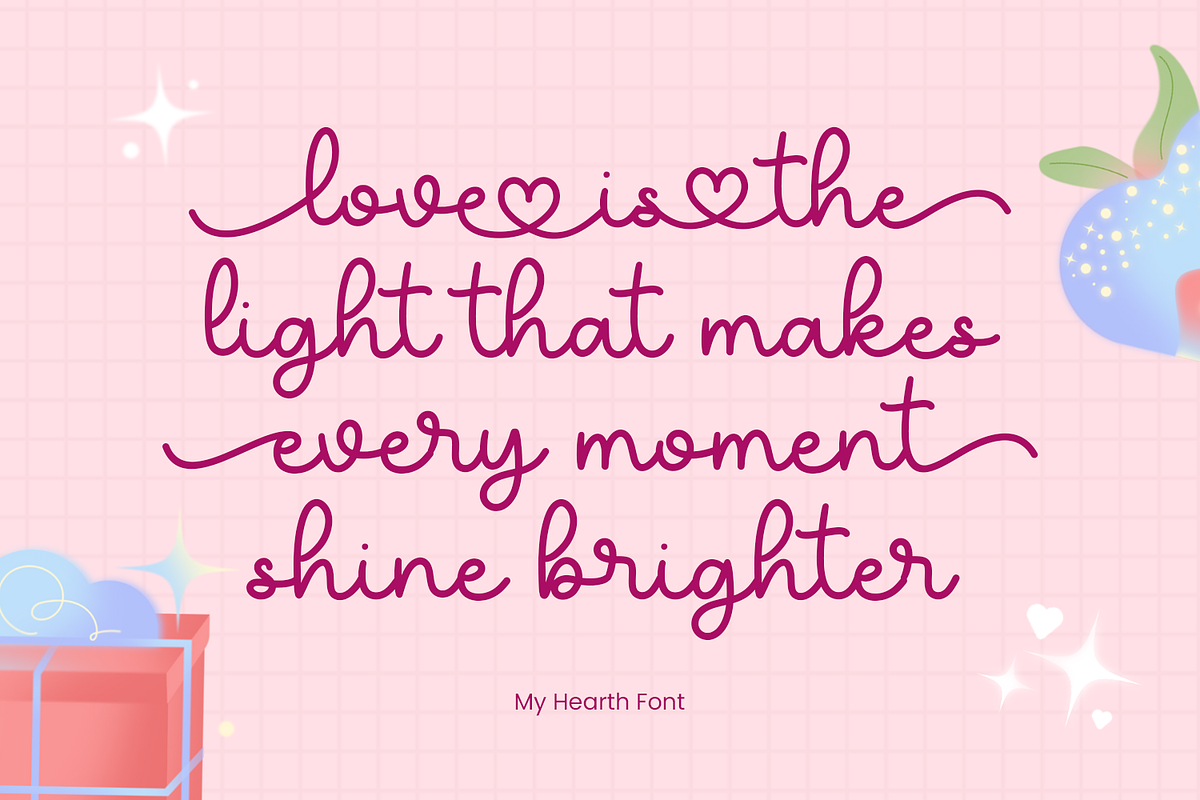 My Heart - Valentine Font, a Blackletter Font by Mozatype (Photo 4 of 8)