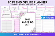 2025 End Of Life Planner For Canva, a Stationery Template by Shumaya (Thumbnail 1 of 6)
