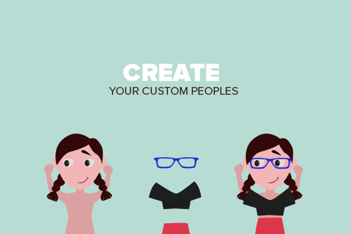 DIY Character Avatar Creation Kit, a Person Illustration by Oleg Ribar (Photo 2 of 2)