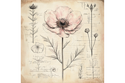 Floral Anatomy Blueprint, a Background Graphic by Printable Treasure (Thumbnail 3 of 5)