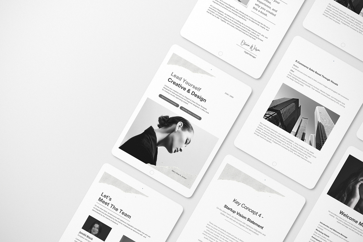Black & White Canva Ebook Template, a Magazine Template by TheBrightGrap (Photo 7 of 9)