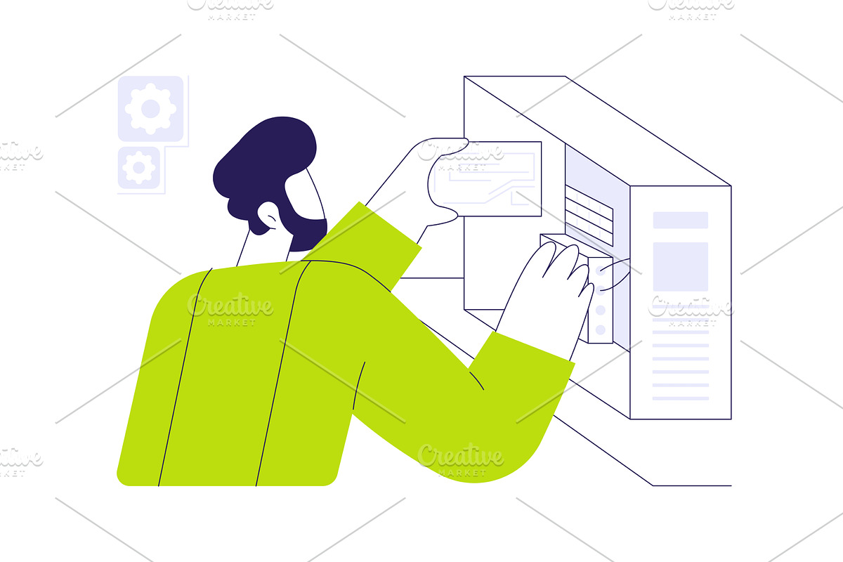 Computer hardware engineer abstract, a Technology Illustration by Visual Generation