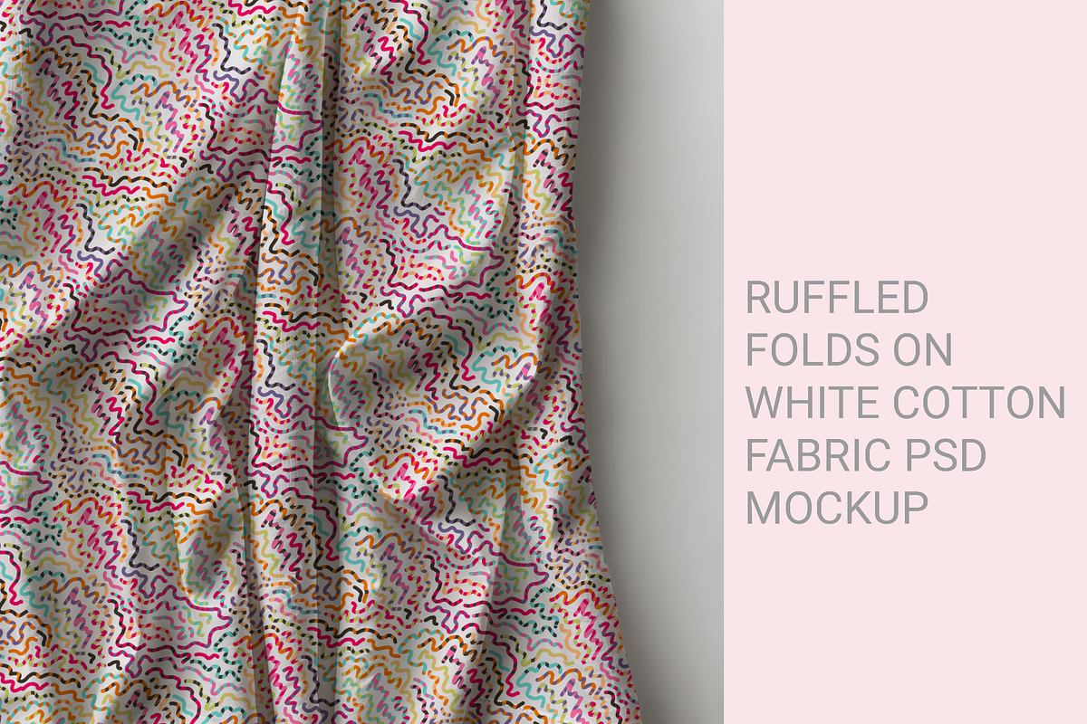 Ruffled folds on Cotton fabric psd, a Shirt Mockup by jenartstudio (Photo 2 of 2)